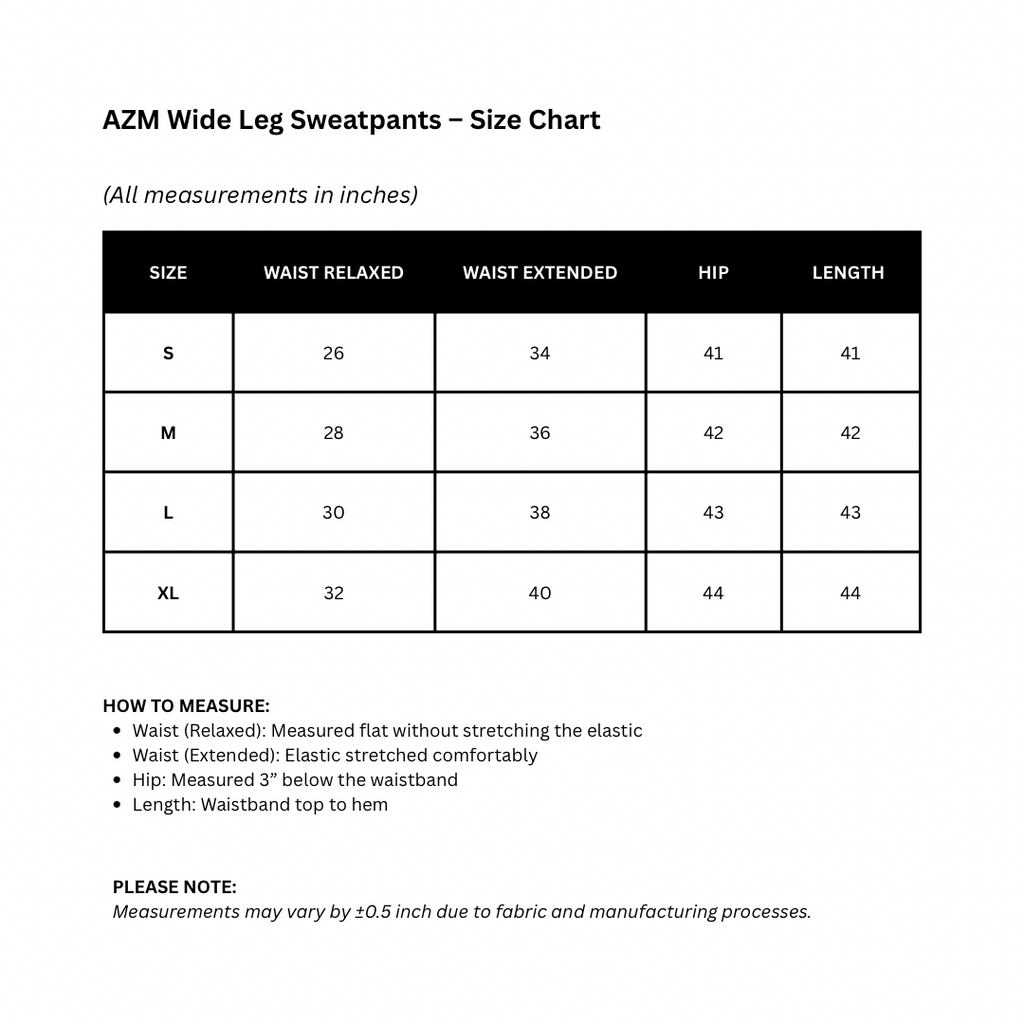 AZM Wide leg Sweatpants (RESOLVE)