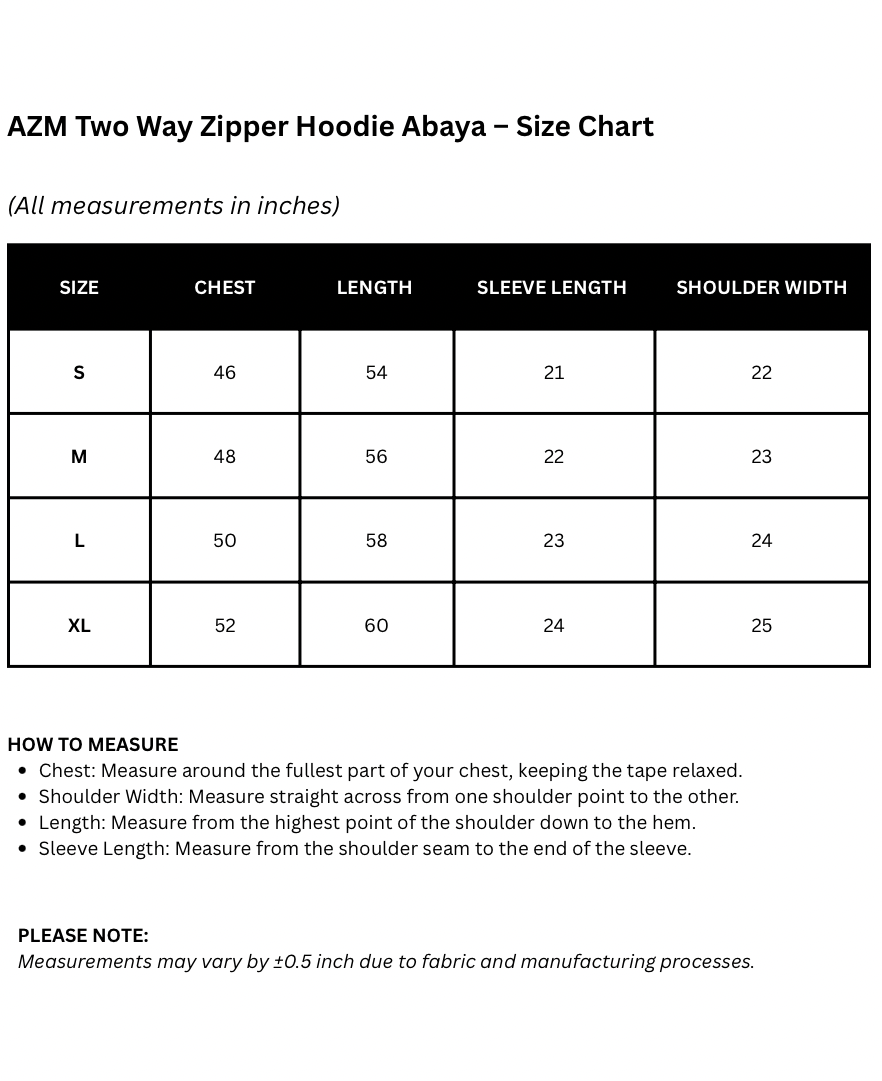 AZM Hoodie-Abaya/Thobe (Resolve)